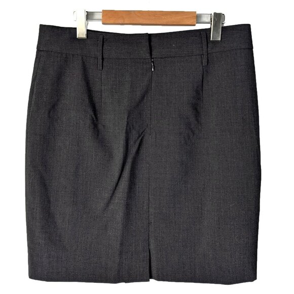 Alfani Pencil Business Skirt Above the Knee Suit Work Wear Classic Lined Grey 12 - Picture 4 of 6